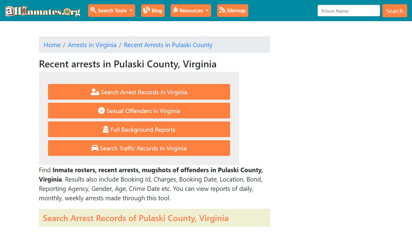 Recent arrests in Pulaski County, Virginia | Mugshots, Rosters, Inmates ...